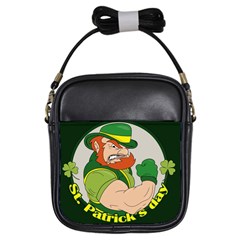 St  Patricks Day Girls Sling Bags by Valentinaart