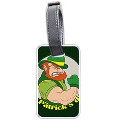 St  Patricks Day Luggage Tags (one Side)  by Valentinaart