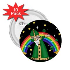  St  Patrick  Dabbing 2 25  Buttons (10 Pack)  by Valentinaart