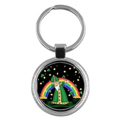  St  Patrick  Dabbing Key Chains (round)  by Valentinaart