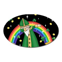  St  Patrick  Dabbing Oval Magnet by Valentinaart