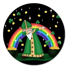  St  Patrick  Dabbing Magnet 5  (round) by Valentinaart