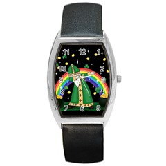  St  Patrick  Dabbing Barrel Style Metal Watch by Valentinaart