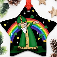  St  Patrick  Dabbing Star Ornament (two Sides)