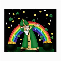  St  Patrick  Dabbing Small Glasses Cloth (2-side) by Valentinaart