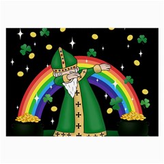  St  Patrick  Dabbing Large Glasses Cloth by Valentinaart