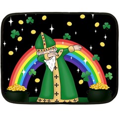  St  Patrick  Dabbing Double Sided Fleece Blanket (mini)  by Valentinaart