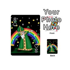  St  Patrick  Dabbing Playing Cards 54 (mini)  by Valentinaart