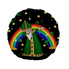  St  Patrick  Dabbing Standard 15  Premium Round Cushions