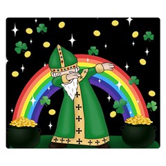  St  Patrick  Dabbing Double Sided Flano Blanket (small)  by Valentinaart