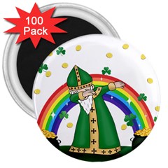  St  Patrick  Dabbing 3  Magnets (100 Pack) by Valentinaart