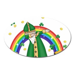  St  Patrick  Dabbing Oval Magnet by Valentinaart