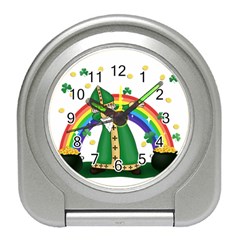  St  Patrick  Dabbing Travel Alarm Clocks by Valentinaart