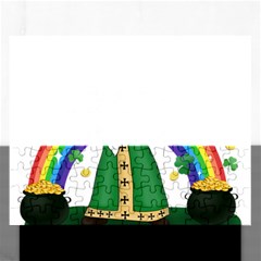  St  Patrick  Dabbing Rectangular Jigsaw Puzzl by Valentinaart