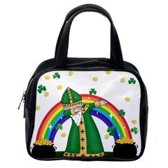  St  Patrick  Dabbing Classic Handbags (one Side) by Valentinaart