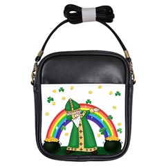  St  Patrick  Dabbing Girls Sling Bags by Valentinaart