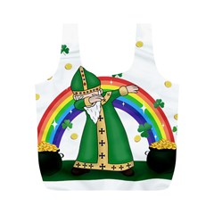  St  Patrick  Dabbing Full Print Recycle Bags (m)  by Valentinaart