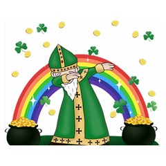  St  Patrick  Dabbing Double Sided Flano Blanket (medium)  by Valentinaart