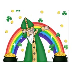  St  Patrick  Dabbing Double Sided Flano Blanket (large)  by Valentinaart