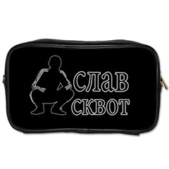 Slav Squat Toiletries Bags by Valentinaart