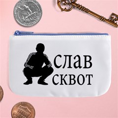 Slav Squat Large Coin Purse by Valentinaart