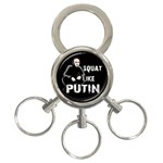 Squat like Putin 3-Ring Key Chains Front