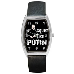 Squat Like Putin Barrel Style Metal Watch by Valentinaart