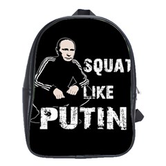 Squat Like Putin School Bag (large) by Valentinaart