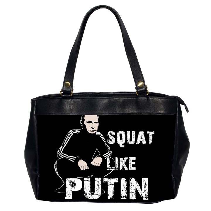 Squat like Putin Office Handbags (2 Sides) 