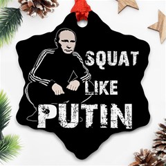 Squat like Putin Ornament (Snowflake)