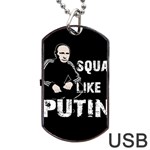 Squat like Putin Dog Tag USB Flash (One Side) Front