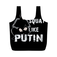 Squat like Putin Full Print Recycle Bags (M) 