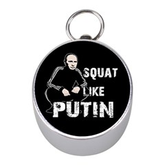 Squat like Putin Mini Silver Compasses