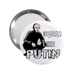 Squat Like Putin 2 25  Handbag Mirrors by Valentinaart