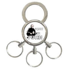 Squat Like Putin 3-ring Key Chains by Valentinaart