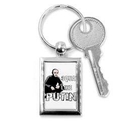 Squat Like Putin Key Chains (rectangle)  by Valentinaart