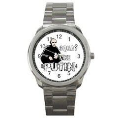 Squat Like Putin Sport Metal Watch by Valentinaart