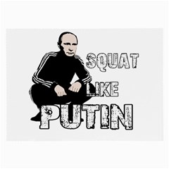 Squat Like Putin Large Glasses Cloth by Valentinaart