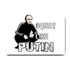 Squat Like Putin Small Doormat  by Valentinaart