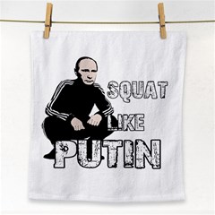 Squat Like Putin Face Towel by Valentinaart