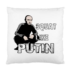 Squat Like Putin Standard Cushion Case (one Side) by Valentinaart