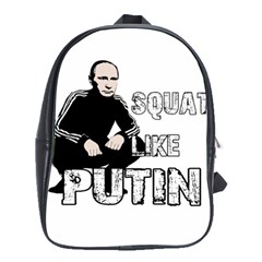 Squat Like Putin School Bag (large) by Valentinaart