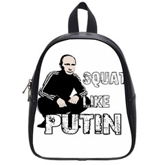 Squat Like Putin School Bag (small) by Valentinaart