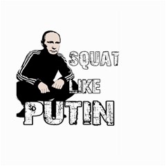 Squat Like Putin Large Garden Flag (two Sides) by Valentinaart