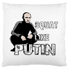 Squat Like Putin Standard Flano Cushion Case (one Side) by Valentinaart