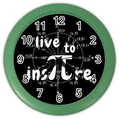 Pi Day Color Wall Clocks by Valentinaart