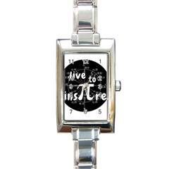 Pi Day Rectangle Italian Charm Watch by Valentinaart