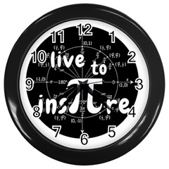 Pi Day Wall Clocks (black) by Valentinaart