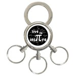 Pi day 3-Ring Key Chains Front