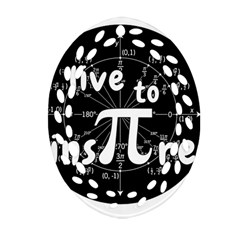 Pi Day Ornament (oval Filigree)